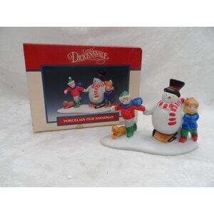 Lemax Dickensvale Our Snowman Porcelain Figurine 1993 Christmas Village